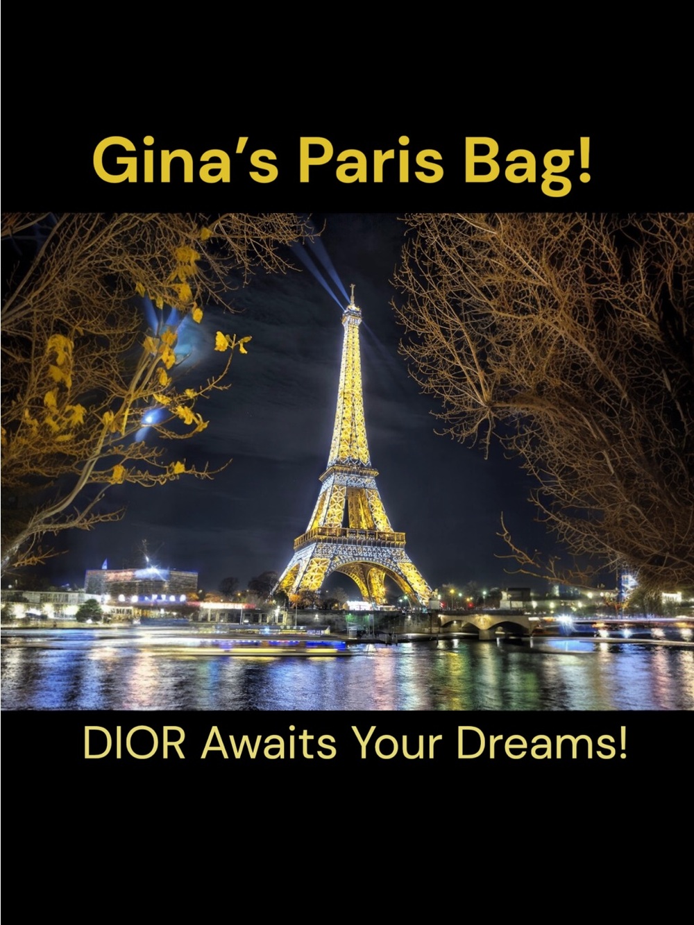 Fly with me to Paris and see the Eiffel Tower
Listing for live show